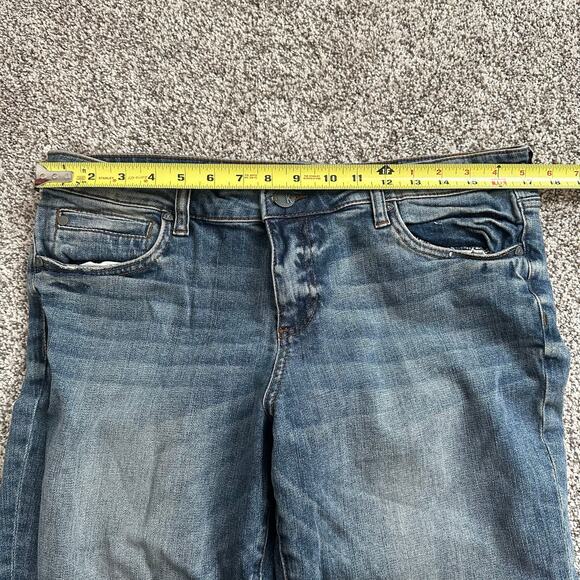 KUT from the Kloth medium wash Catherine ankle straight leg jeans size 12 - Picture 9 of 11